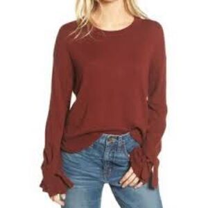 NWT Madewell Tie-Cuff Knit Sweater, Size XS
